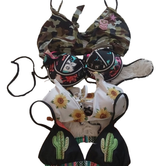 - Four small Bikini Bra Tops Bundle - Picture 1 of 5